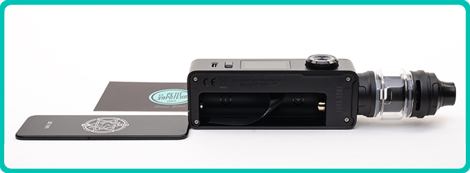 Logement de l'accu du Kit Centaurus M100 V2 Lost Vape